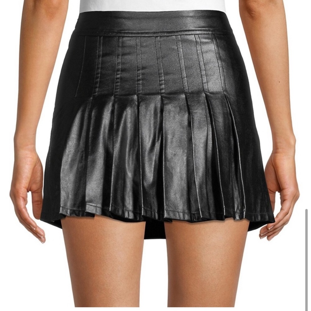 70/21 Vegan Leather Skirt
